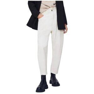 Zara Barrel Leg Pants White Size 4